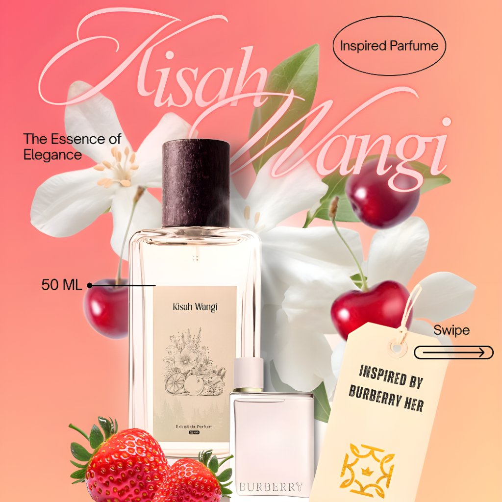 Parfum Inspired Burberry Her - Extrait Perfume Kisah Wangi