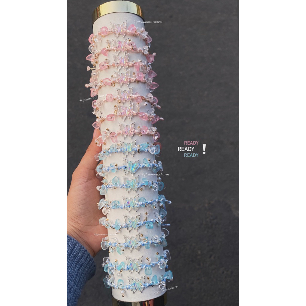 gelang serut kupu gelang viral gelang cantik gelang manik