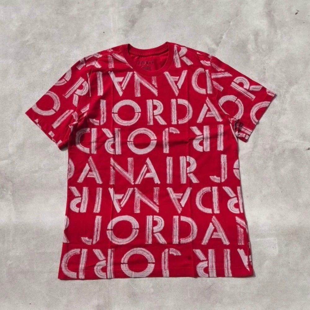 Kaos Air Jordan Merah Preloved Ukuran M