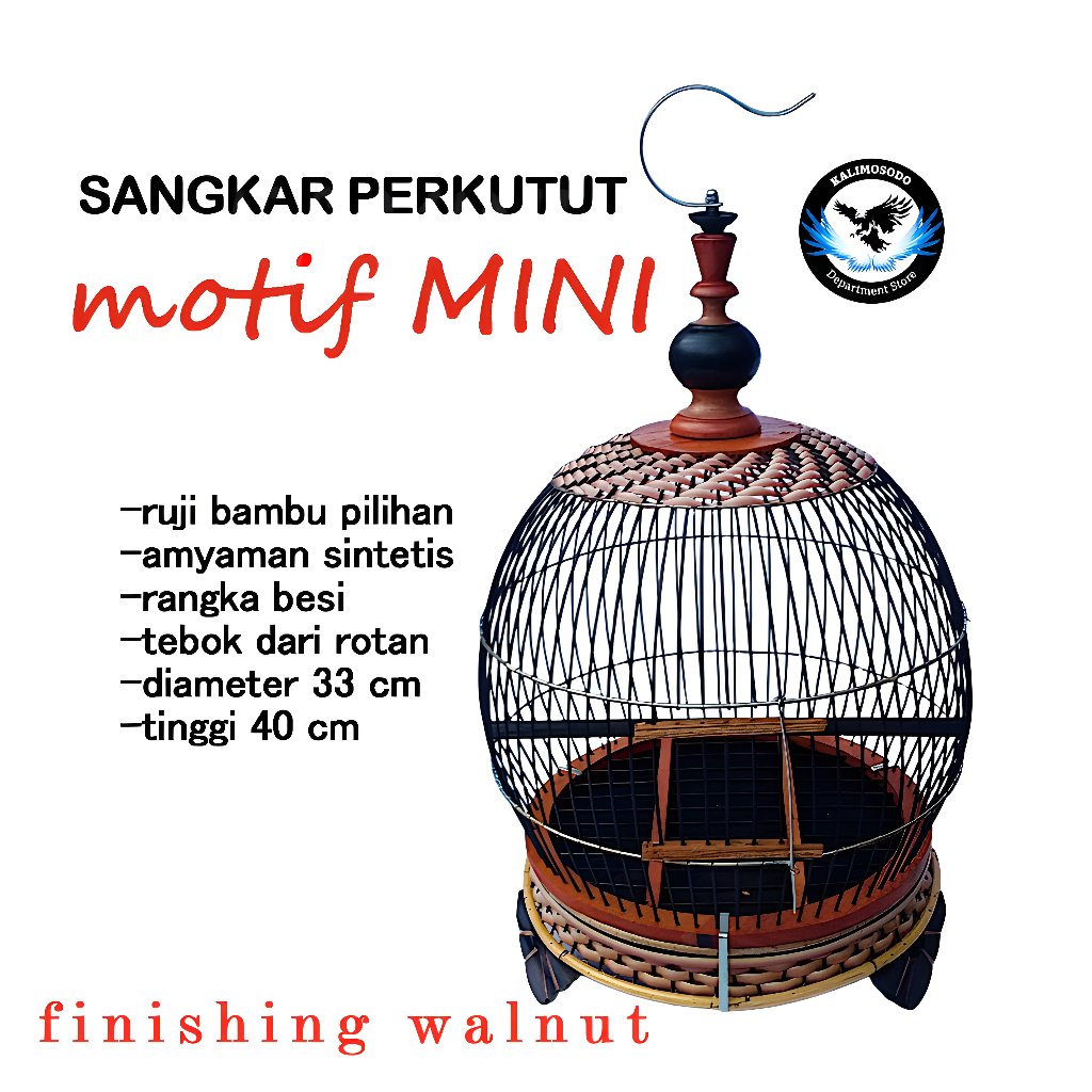 Sangkar burung perkutut minion rangka besi kandang penjinakan/jemur