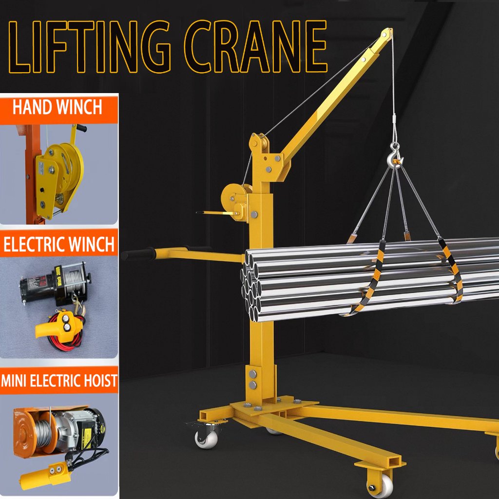 AOGE/ Mini Crane / Derek Listrik / Lifting Crane Listrik Putar 200KG 300KG 500KG HAND WINCH ELECTRIC
