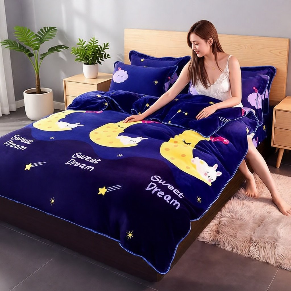 Selimut Dewasa Bulu Halus Lembut 150x200 Motif Baru Murah Berkualitas