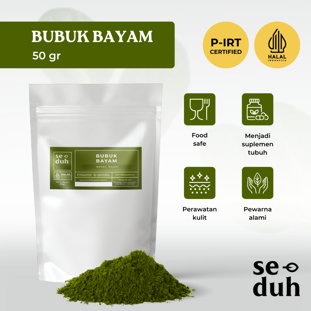 

SEDUH TEA & TISANE | Bubuk Bayam / Spinach Powder / Vagetable Powder 50 gram