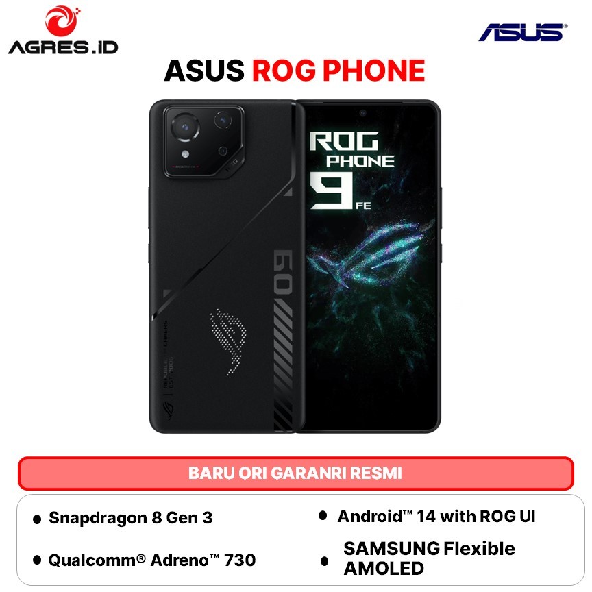 ASUS ROG PHONE 9 FE 12GB/256GB - 12/512 ASUS INDONESIA BLACK