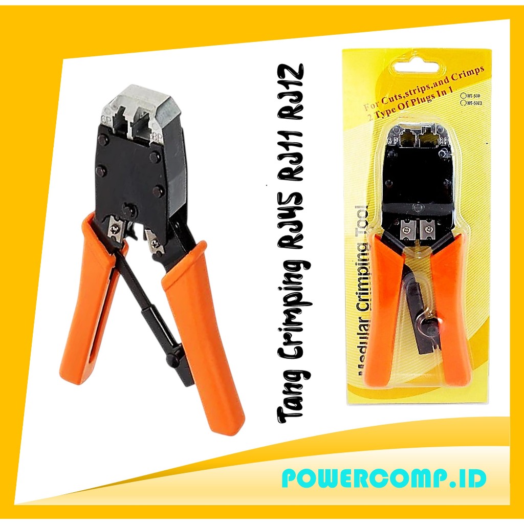 Tang Crimping Kabel Jaringan Multifungsi Modular Crimping Tool RJ45 RJ11 RJ12 HT-500 HT-500R - Tang 
