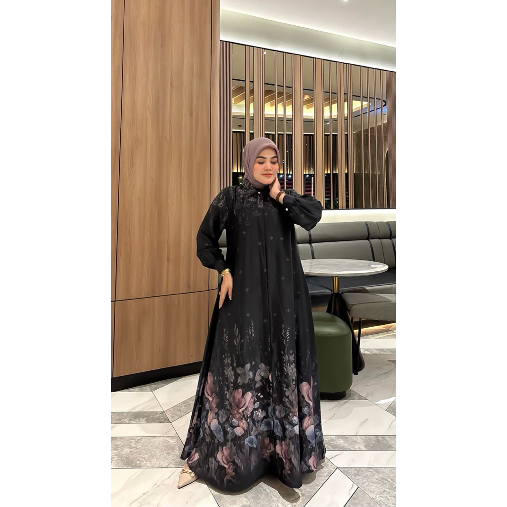 Sanlia-Gamis dubai terbaru fatimah dress dubai silk premium