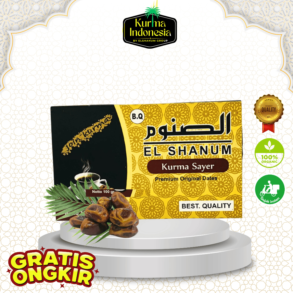 Kurma Sayer Kemasan 1Kg / Kurma Sayer Kualitas Premium / Black Sayer Dates / Kurma Kering / Kurma In
