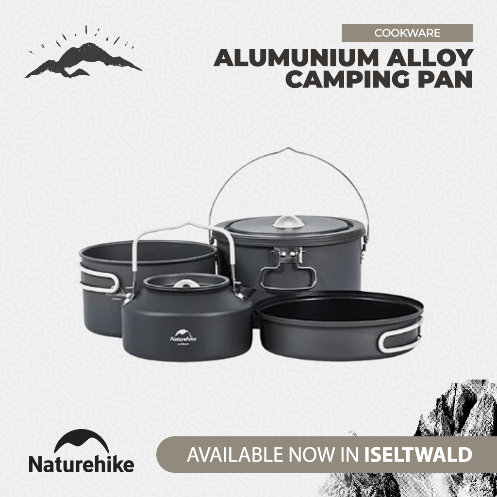 Naturehike Alat Masak Camping CNH22CJ002 Pan Alumunium Alloy Outdoor