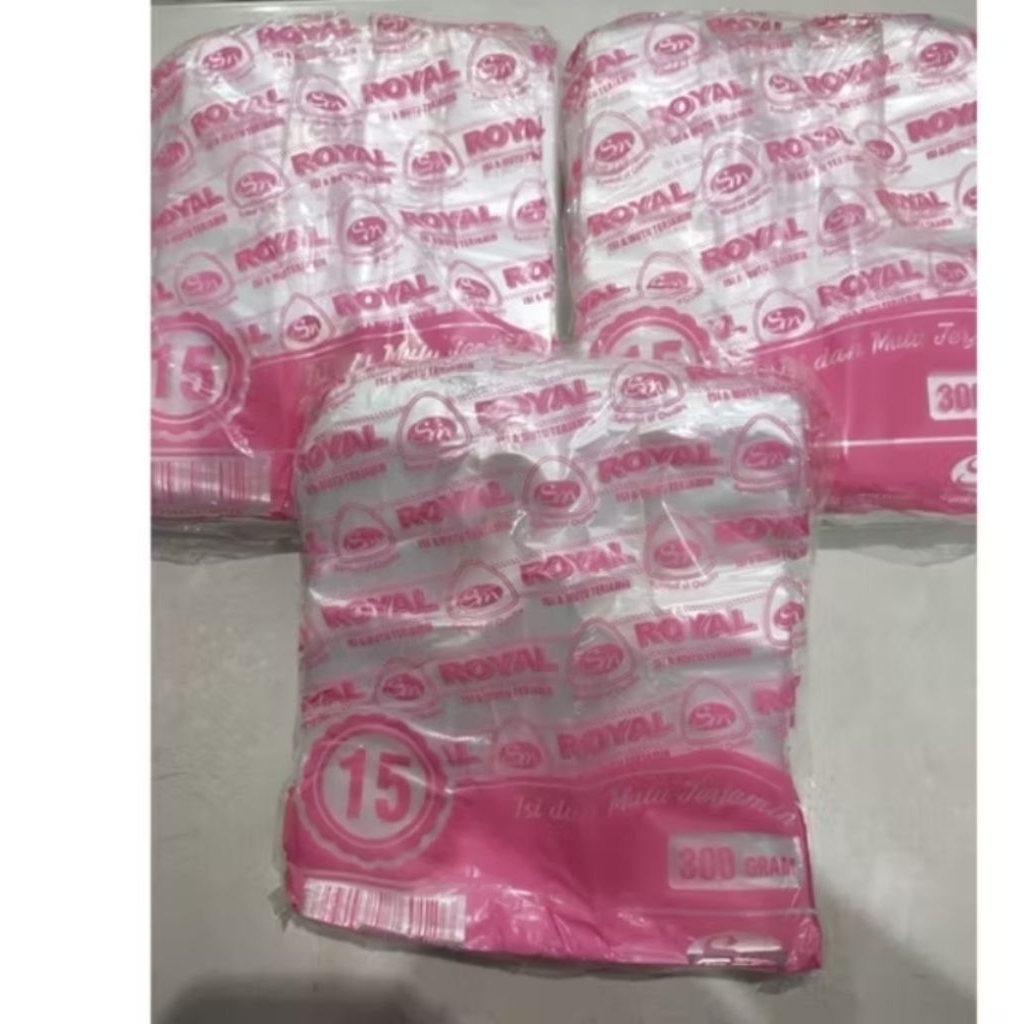 Kantong Plastik Kresek Bening ROYAL PINK 300gr