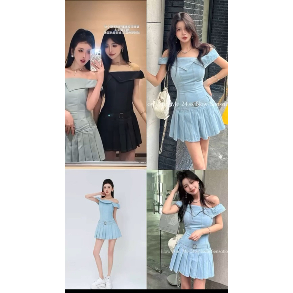 sabrina dress light blue