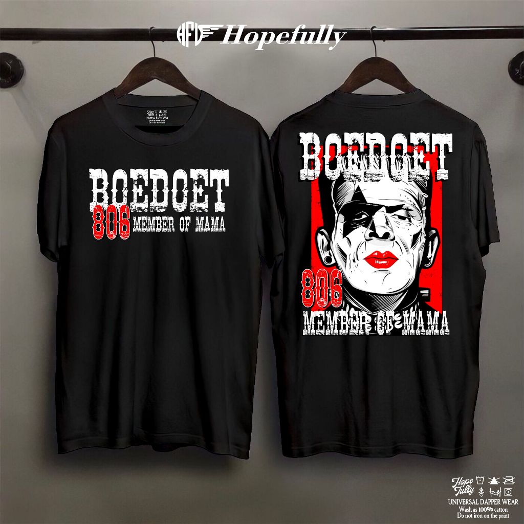 Tshirt Kaos Boedoet 806 Mom Member Of Mama Terbaru Bahan 100% Catton premium quality