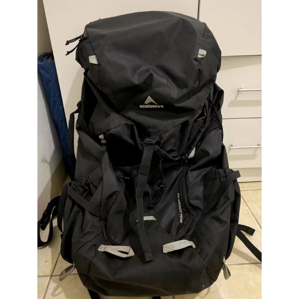 TAS CARRIER EIGER PHALANGER 45 HITAM SECOND