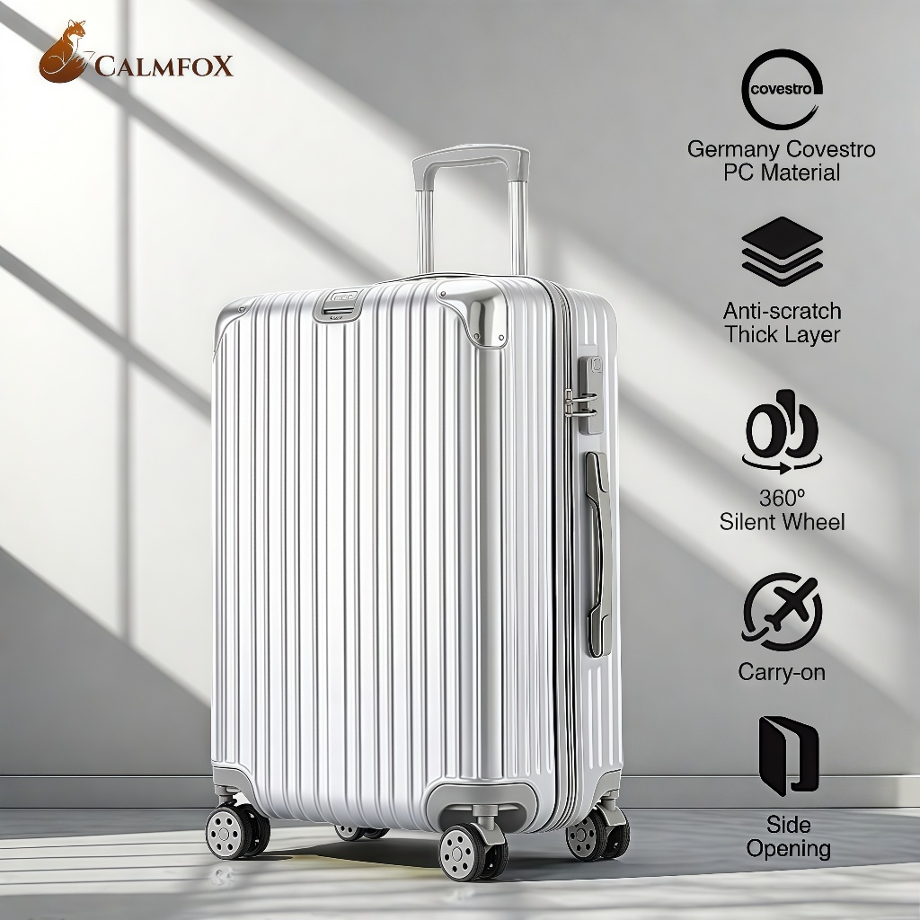 Clamfox Koper Kabin 20 Inch Bagasi Tas Koper Besar Anak Perempuan 24 Inch Beauty Case Koper Mini 14 