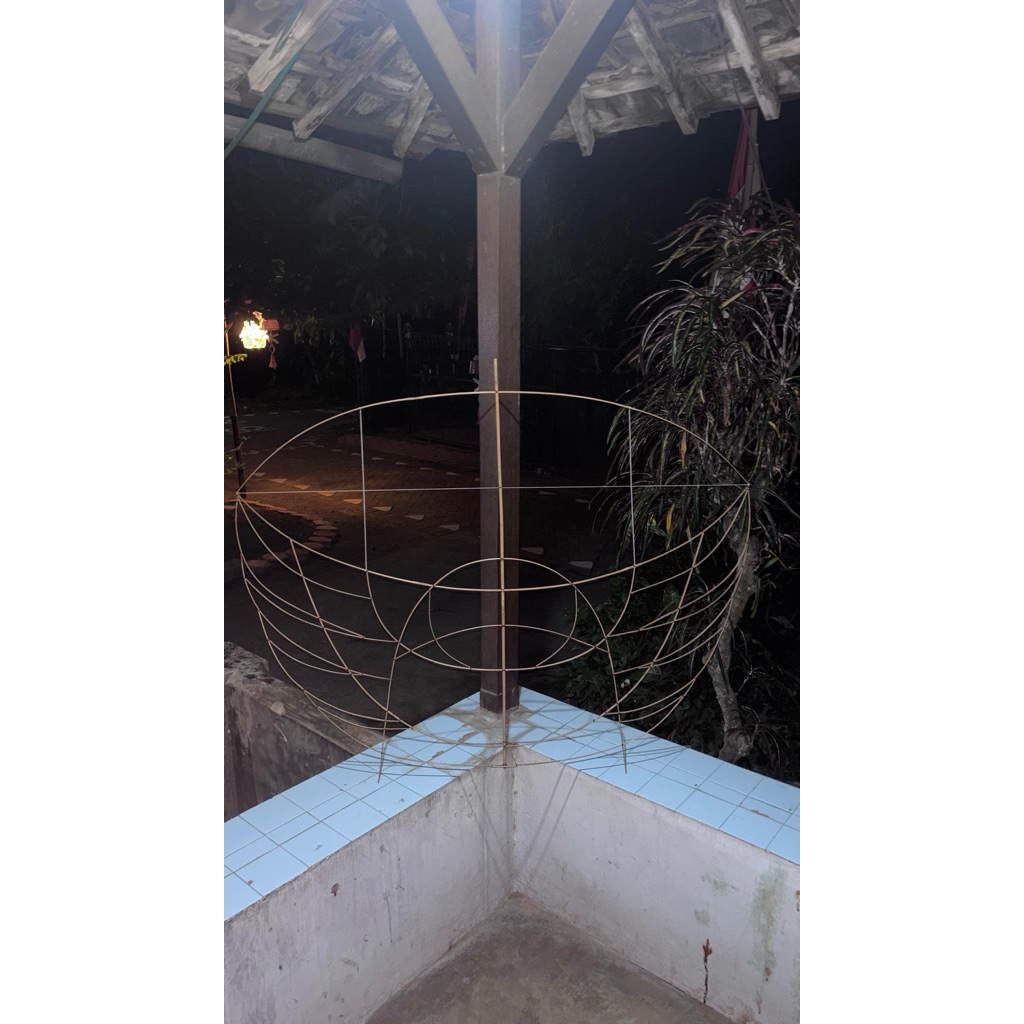 KERANGKA JADI BUKAN RAKIT  KERANGKA LAYANGAN RAM RAMAN UKURAN 1.5 METER BERKUALITAS PREMIUM