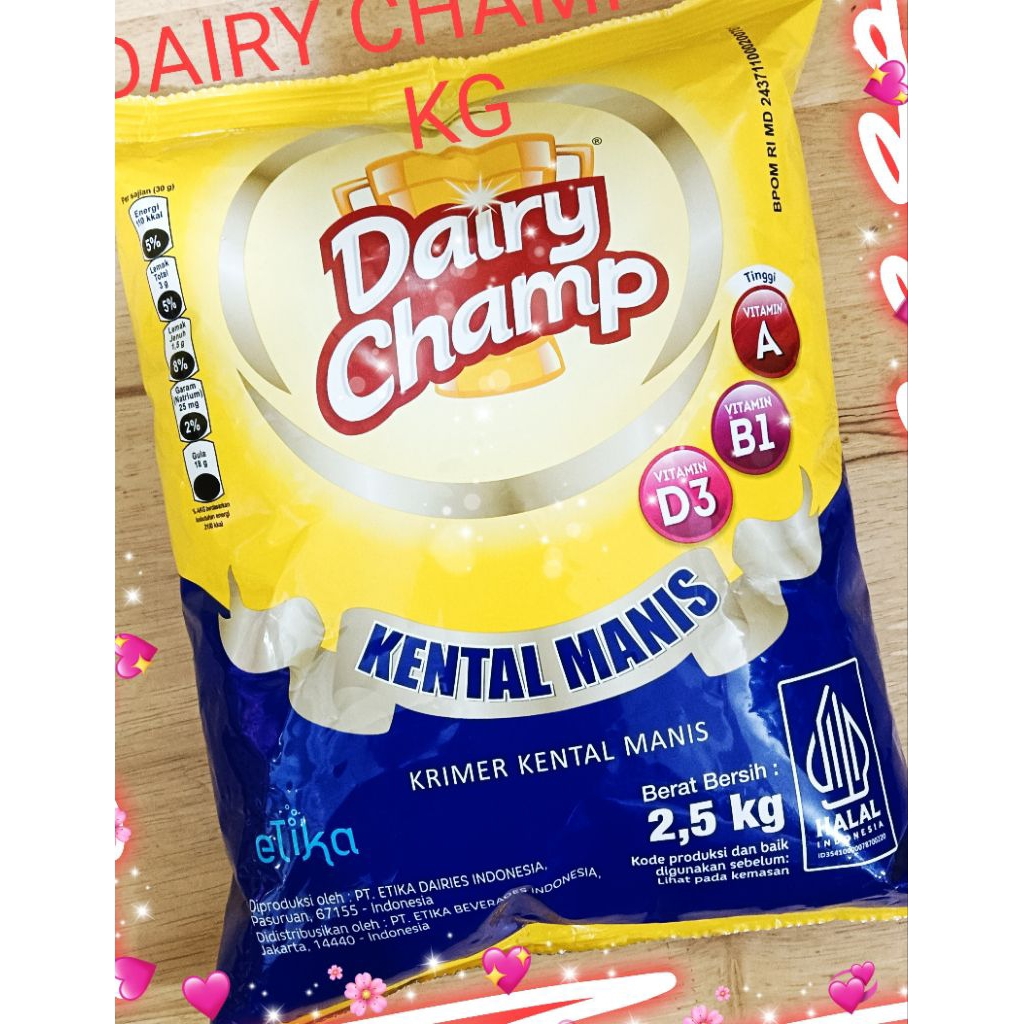 

DAIRY CHAMP KRIMER KENTAL MANIS 2.5KG