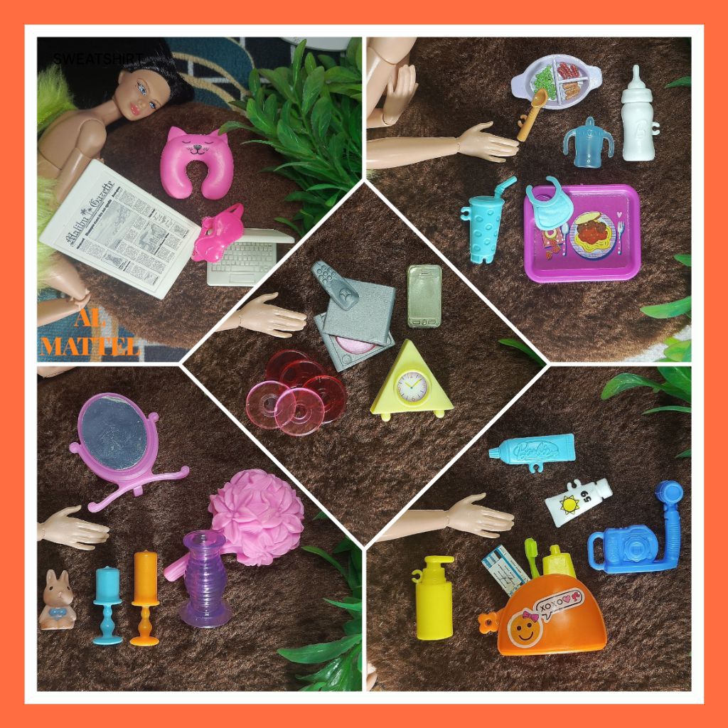 Paket Perabotan & Perintilan/Aksesori Barbie,Ken (Brand Mattel) <- [Preloved]