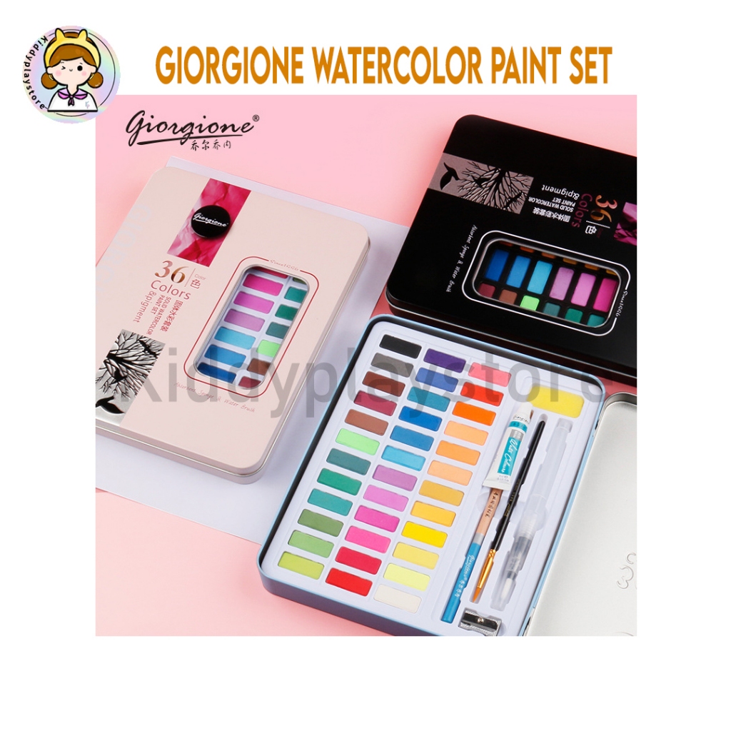

Giorgione Watercolor Paint Set/ Paket Cat Air 36/48 Warna G-3601 G-4801