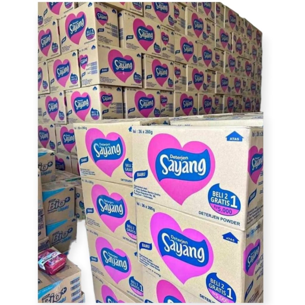 (Perdus) 1 Dus SAYANG DETERGENT 5000 BELI 2 GRATIS 1 ISI 36 bungkus