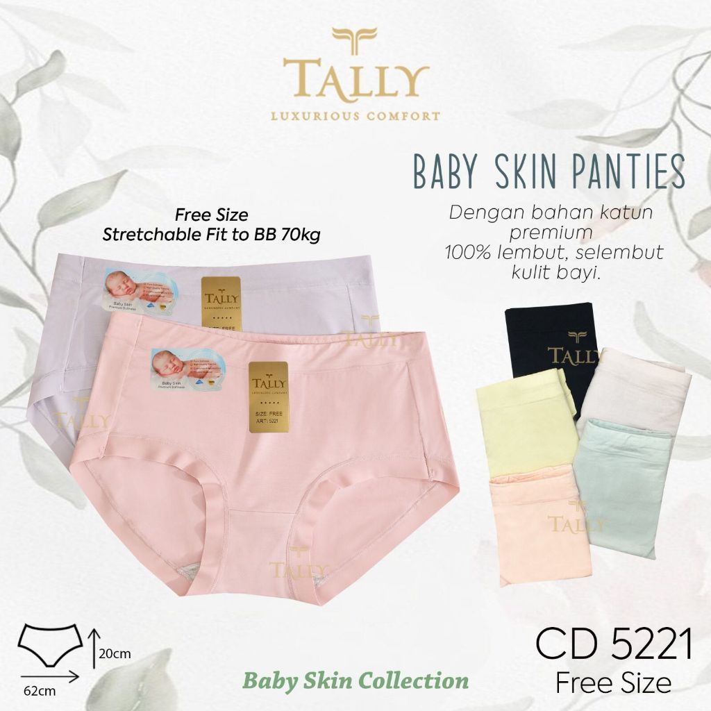 YANTI98 - 3PCS / CD TALLY 5221 BABY SKIN BAHAN LEMBUT CD TALLY 5221 BABY SKIN - TALLY CD 5221 Celana