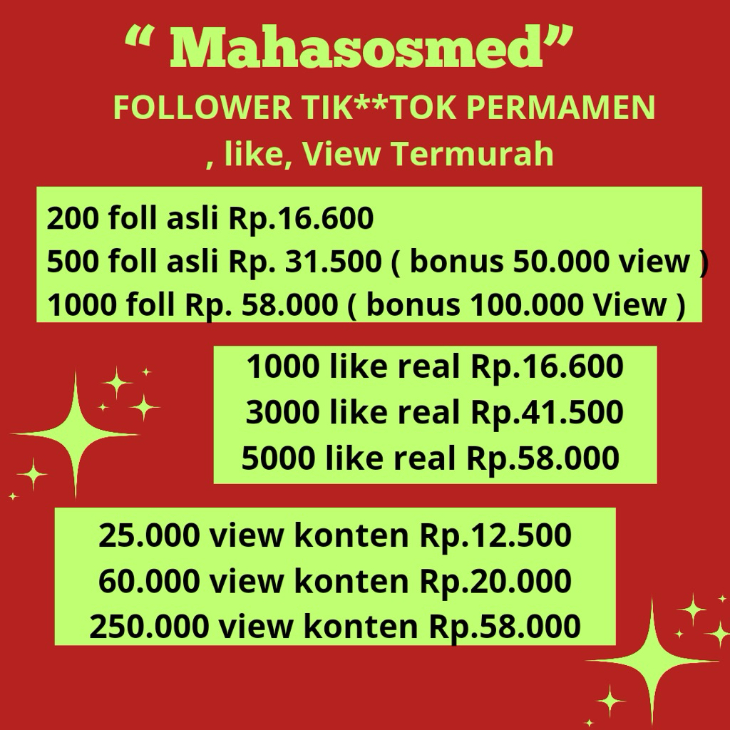 Follower tiktok real aktif permanen