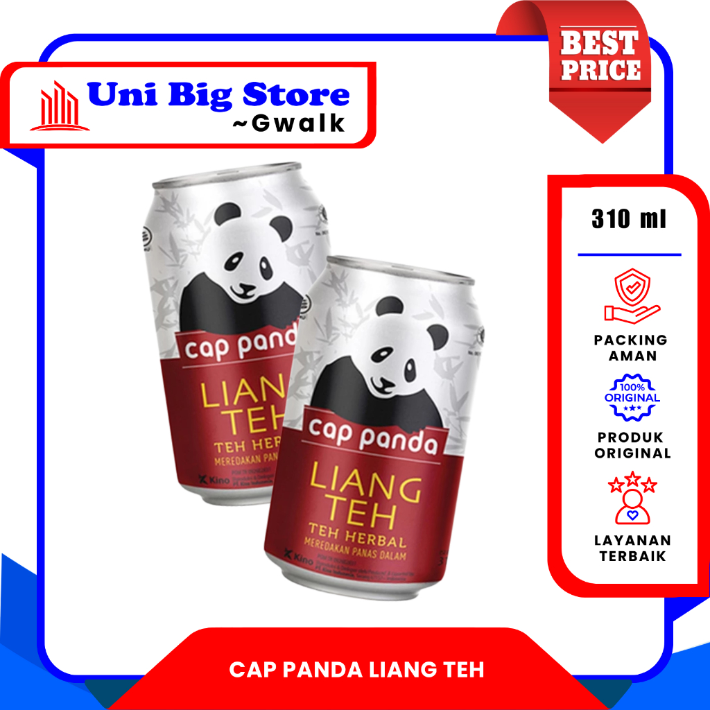 

CAP PANDA LIANG TEA TEH HERBAL KALENG CAN - 310 ml