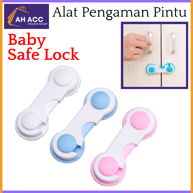 [AH] Kunci Pengaman Pintu Lemari Kulkas | Baby Safety Lock | Safe Lock Pengaman Laci & Pintu Lemari