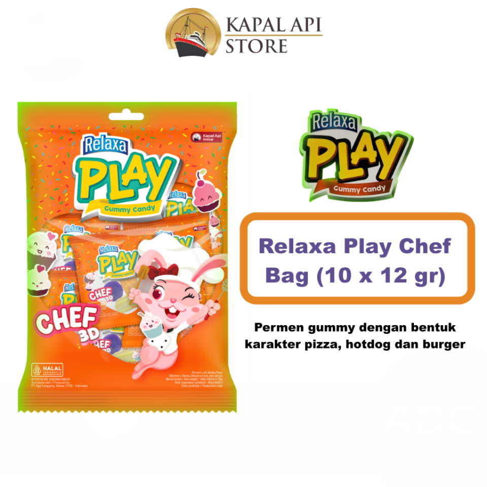 

RELAXA PLAY GUMMY CANDY CHEF 120GR(8991002339194)