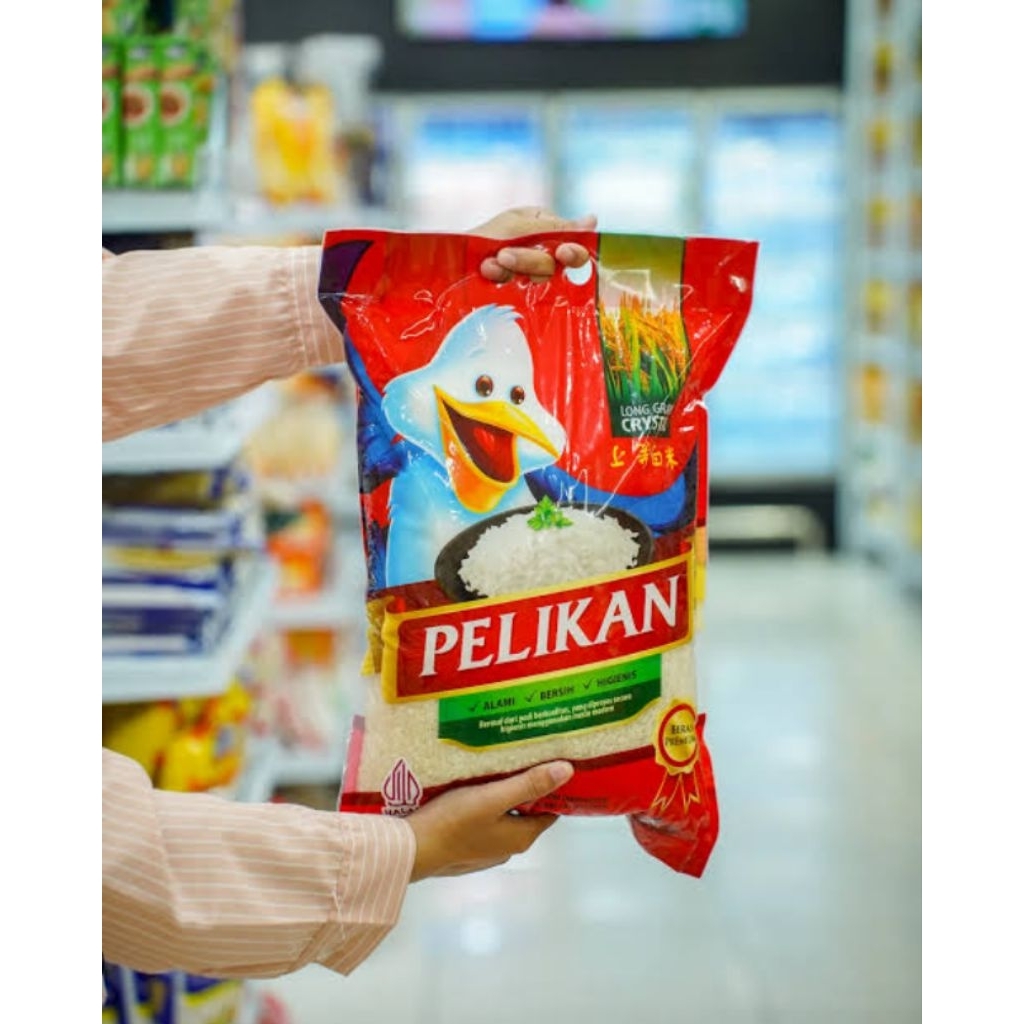 

Beras pelikan kemasan 5kg