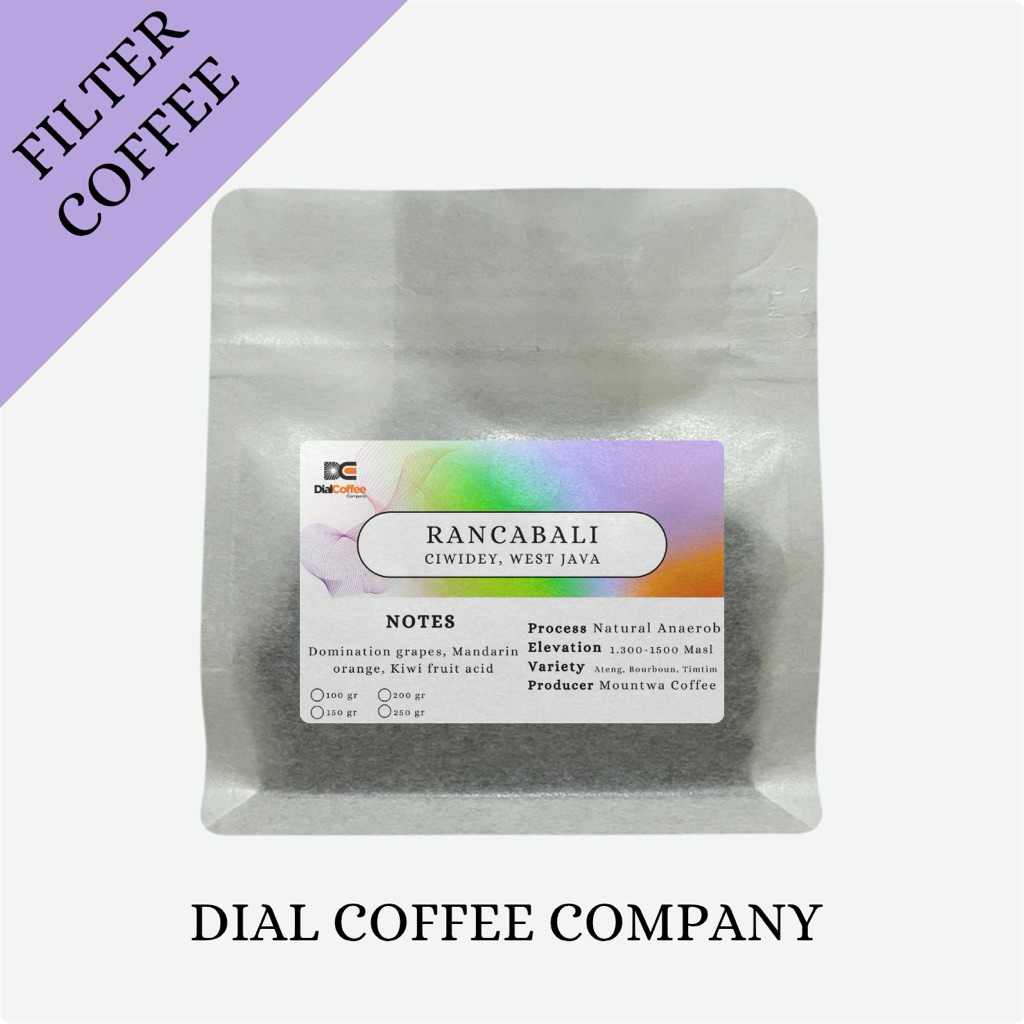 

Rancabali Ciwidey West Java Proses Natural Anaerob Single Origin Specialty Coffee Arabica Beans 100gr 150gr 200gr 250gr