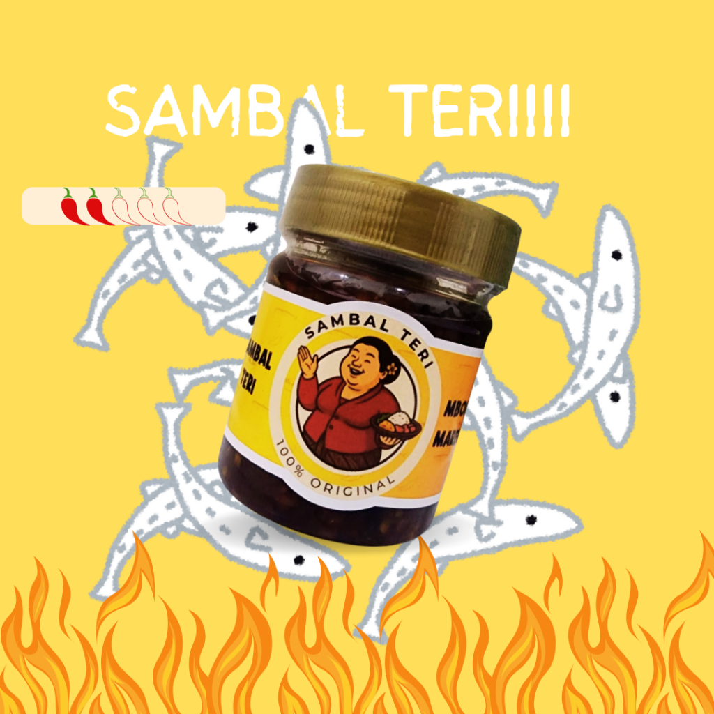 

Sambal Teri Asli Halal Pedas - Depot Mbok Marem