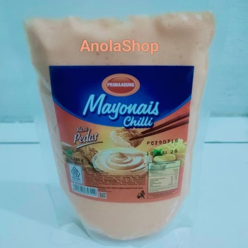 

Mayonais Chilli Pedas 250gr Prima Agung