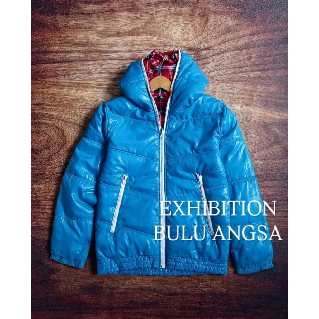 JAKET EXHIBITION DOWN JACKET BULU ANGSA BOLAK BALIK PRIA/UNISEX SECOND PRELOVED