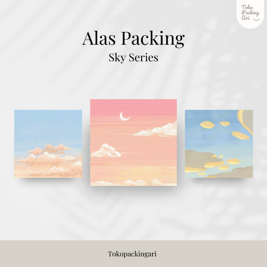 

Alas Packing | Sky Series | Paper Aksesoris | FREE PLASTIK | Kertas Dudukan | Cute Paper | Alas Packaging