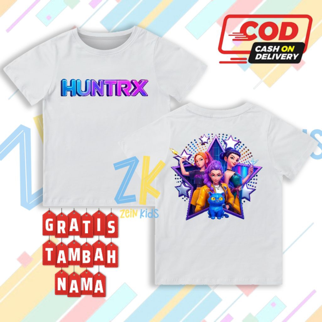 Kaos Anak Kpop Demon Hunter - Fashion Anak Kpop Demon Hunter X - Baju Anak Kpop Demon Hunter  X