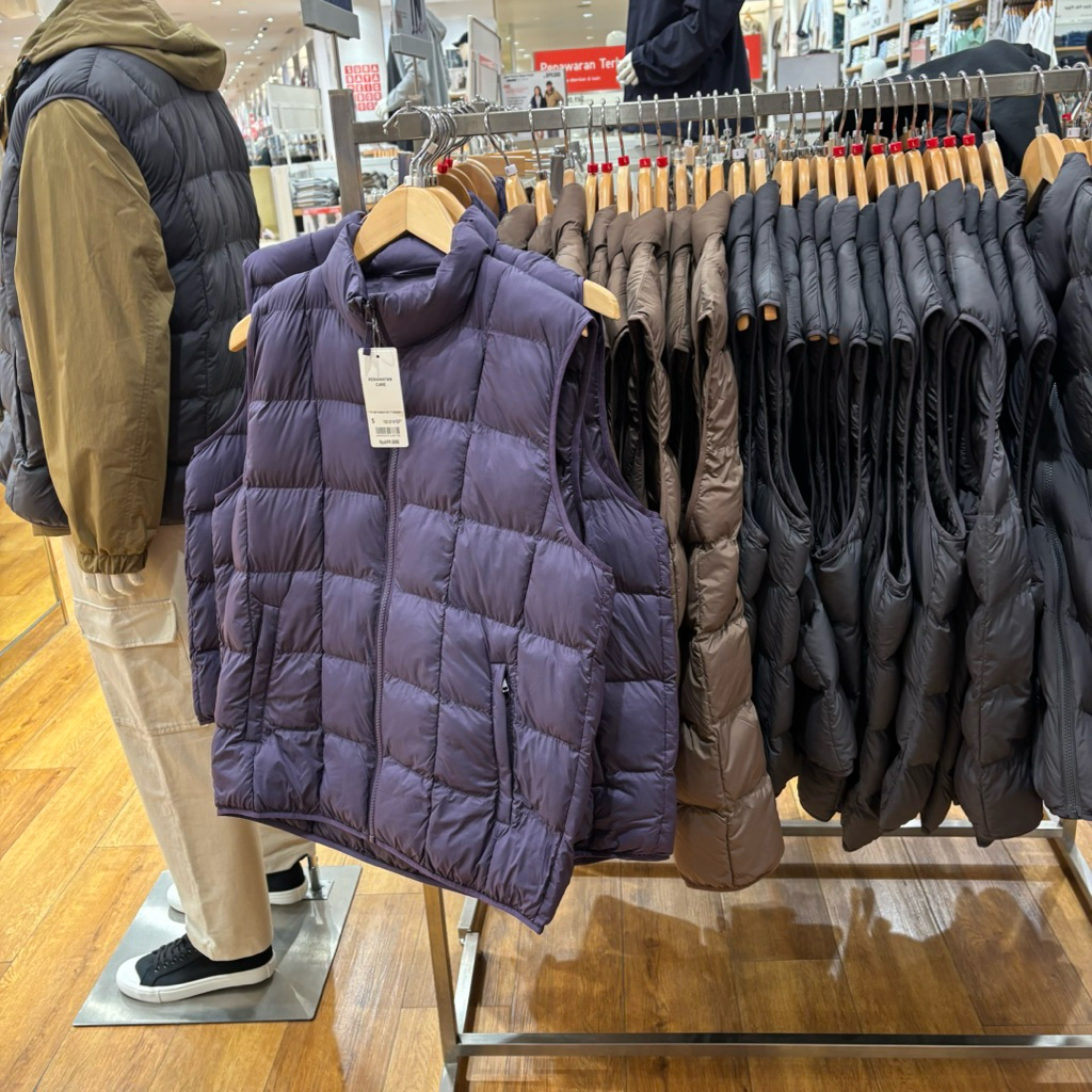 rompi pufftech cowok uniqlo