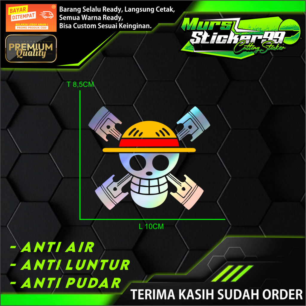 Sticker WARNA3 TWO STROKE ONE PICE SEKER 4 Cutting Sticker