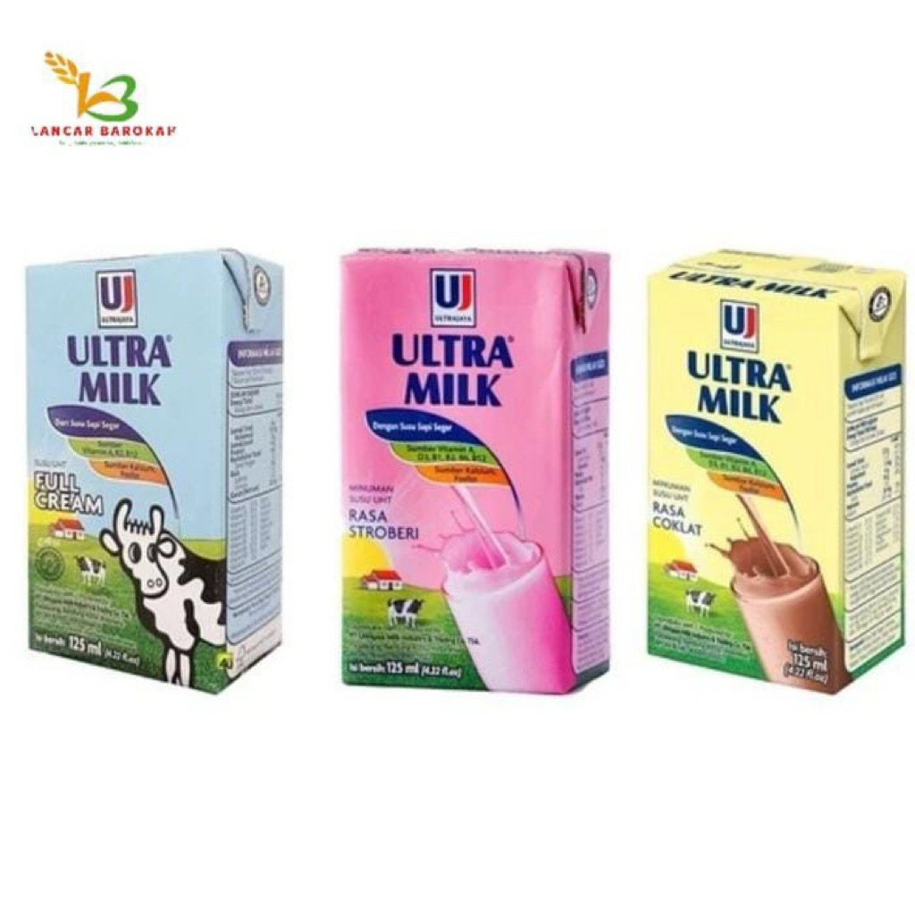 

Susu Ultra milk Susu UHT 125 ml 1Dus isi 40 pcs