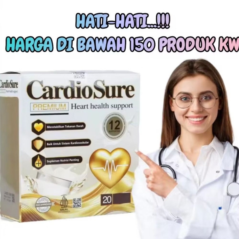 

PROMO 3 BOX - CARDIOSURE MILK SUSU OBAT HIPERTENSI ATASI MASALAH JANTUNG KOLESTROL VITAMIN ASAM URAT ASLI ORIGINAL