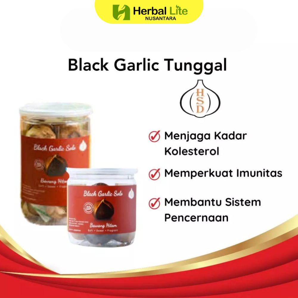 

HSD Black Garlic Bawang Putih Tunggal Hitam Herbal