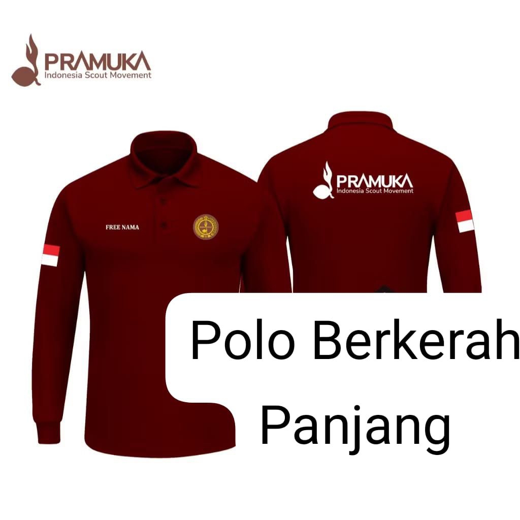 BAJU BERKERAH PRAMUKA INDONESIA - KAOS BERKERAH PRAMUKA INDONESIA - KAOS KERAH PRAMUKA // KAOS POLO 