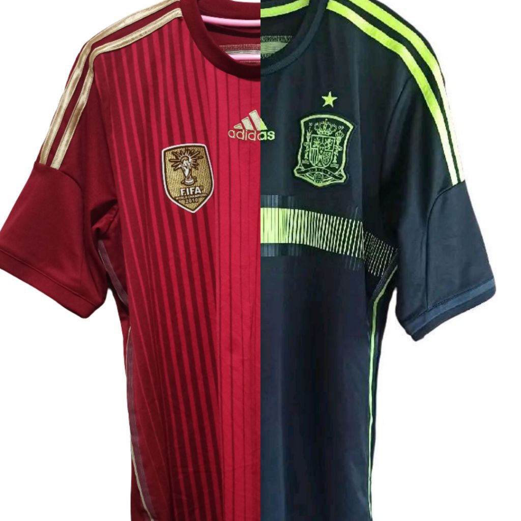 BUNDLING Jersey Spanyol/Spain 2014 Home & Away Original
