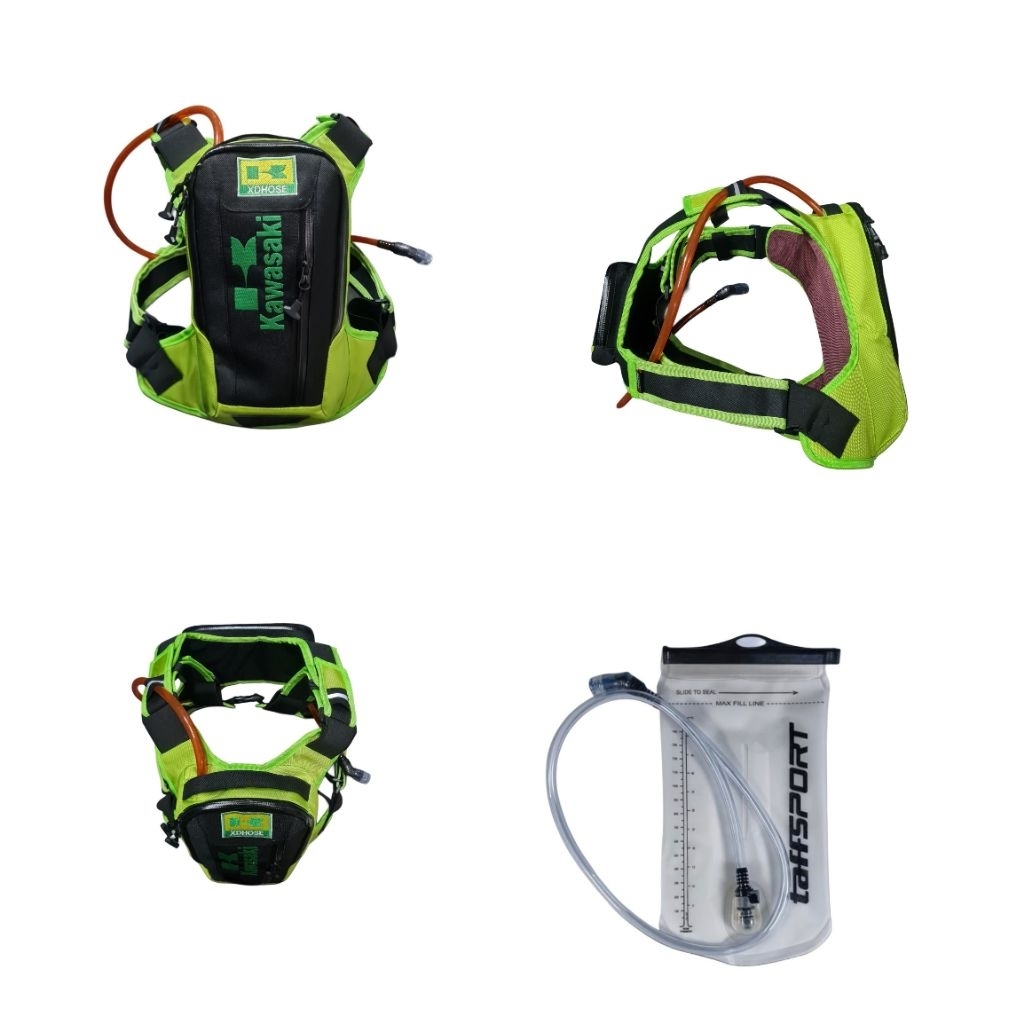 Tas Kawasaki Ransel Hydrobag Pria Hydropack Chestbag Tas Dada XDHOSE Klx140 Klx230 Motocross