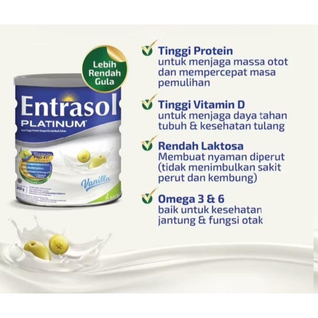 

Entrasol Platinum Vanila/ Cokelat 800gr