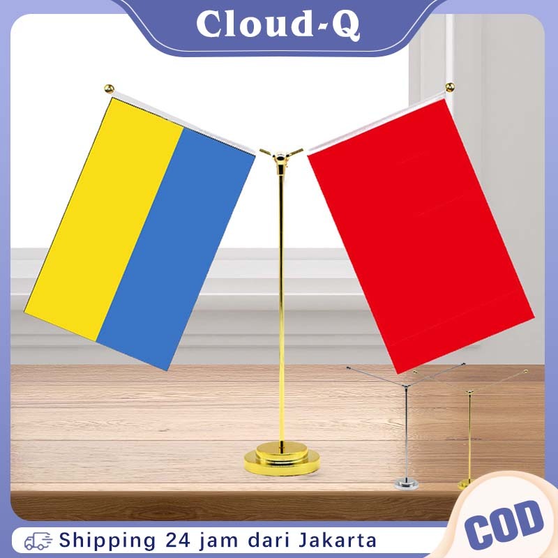 

Y Stainless Tiang Bendera Meja / Stand Tiang Bendera Meja / Tatakan Tiang Bendera