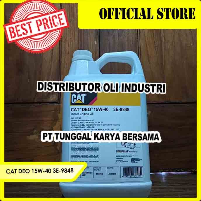 CATERPILLAR CAT DEO 15W-40 ( OLI MESIN DIESEL - 5 Liter)