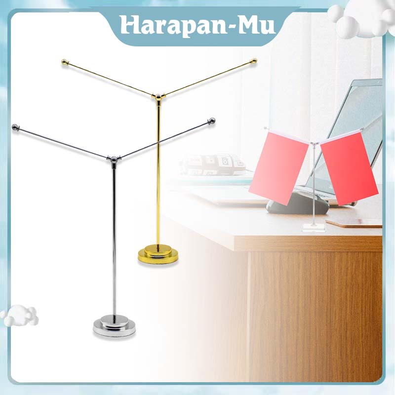 

Stand Bendera Meja / Stand Tiang Bendera Meja Model Y / Stainless Steel Flag Pole