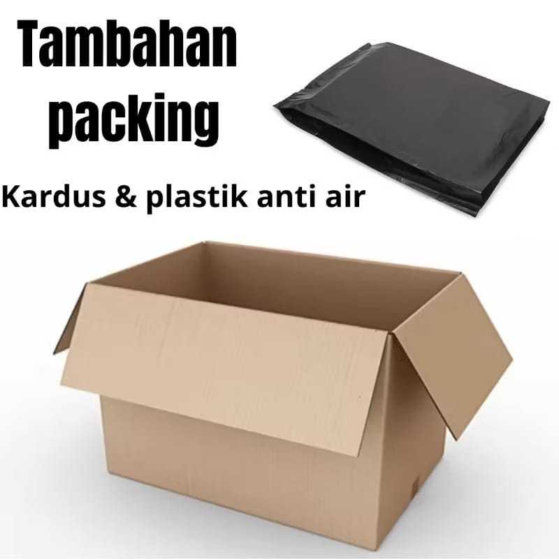 

TAMBAHAN PACKING KARDUS DAN PLASTIK ANTI AIR BIAR AMAN