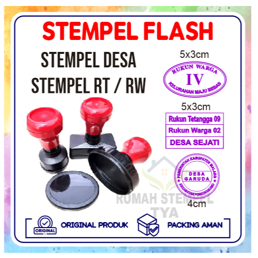 

STEMPEL FLASH DESA, RT/RW