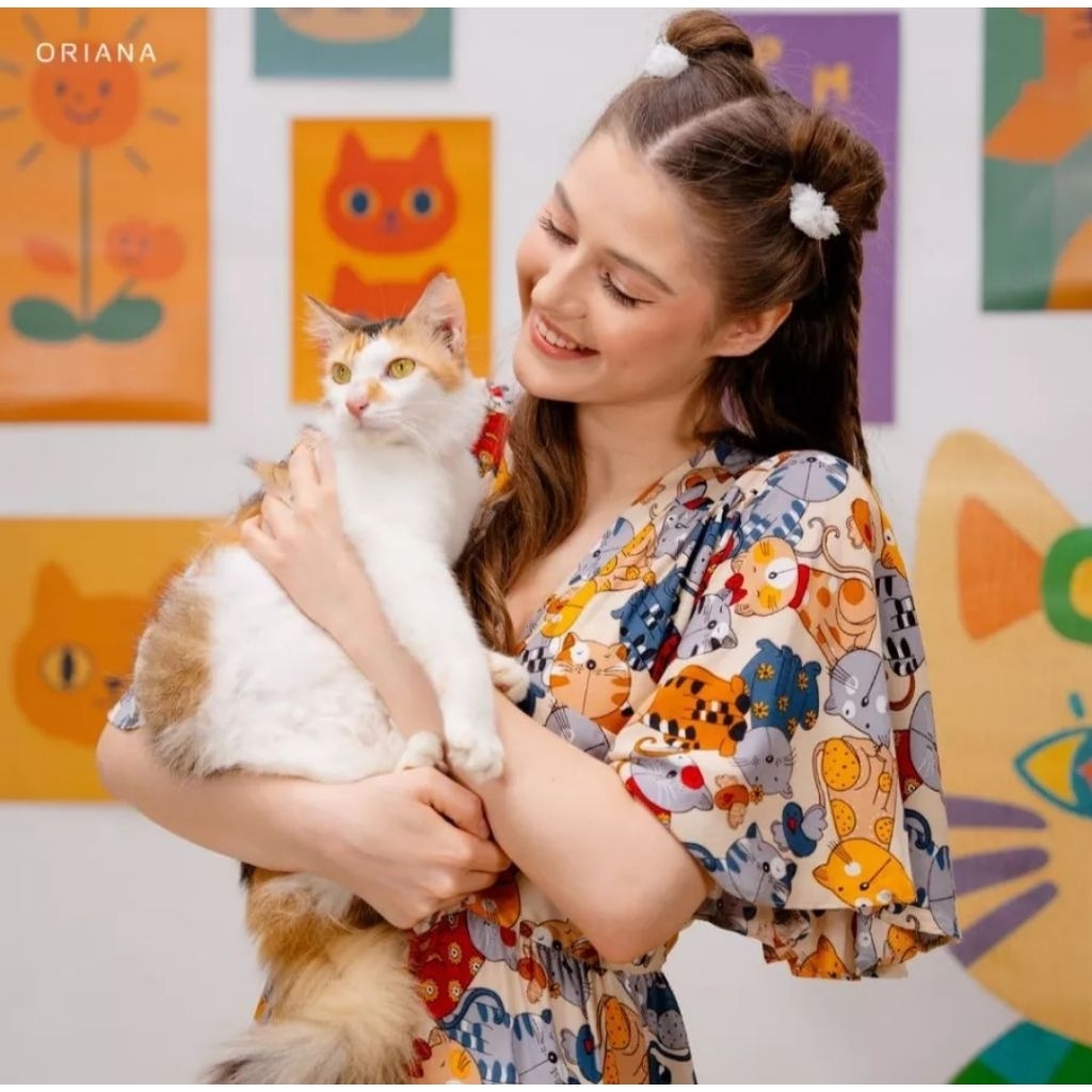 PROMO Daster Cantik Oriana Homewear Maxi Dress Daster Anfia Series