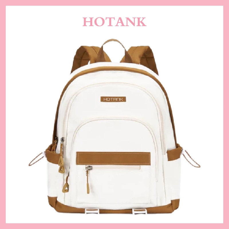 HOTANK Ransel Kapasitas Besar Ranse Tas Ransel Wanita Backpack Wanita Remaja Tas Bahan Anti Air